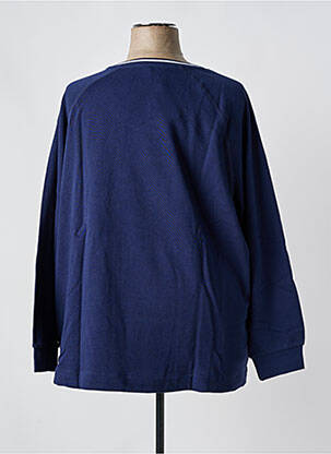 Sweat-shirt tissage jersey manches longues bleu SHEEGO femme