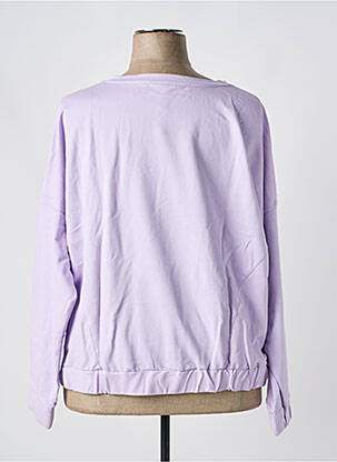 Sweat-shirt tissage jersey manches longues violet SHEEGO femme