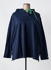 Sweat-shirt à capuche bleu SHEEGO pour femme seconde vue