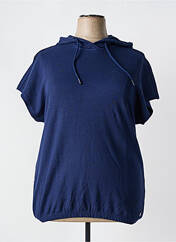 Sweat-shirt à capuche bleu SHEEGO pour femme seconde vue