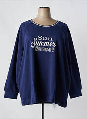 Sweat-shirt bleu SHEEGO pour femme seconde vue