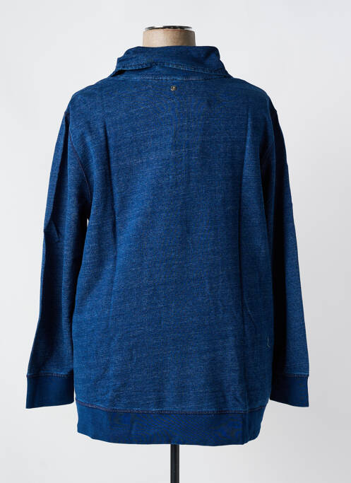Sweat-shirt manches longues manches longues bleu SHEEGO femme
