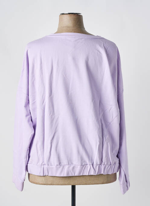 Sweat-shirt tissage jersey manches longues violet SHEEGO femme