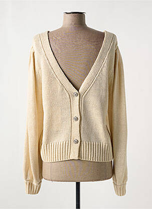 Pull stretch manches longues beige GRACE & MILA femme