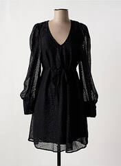 Robe courte noir ICHI pour femme seconde vue