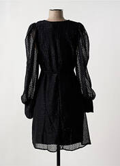 Robe courte noir ICHI pour femme seconde vue