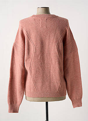 Pull tissage chiné manches longues rose MEXX femme