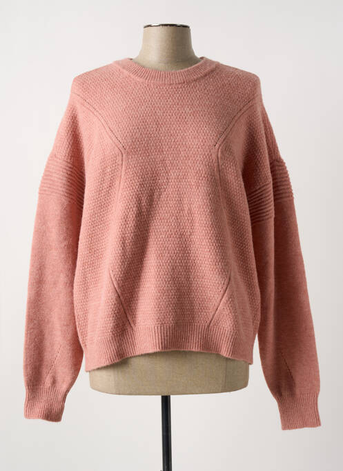Pull tissage chiné manches longues rose MEXX femme