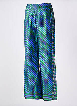 Pantalon droit taille élastique bleu LA PETITE ETOILE femme
