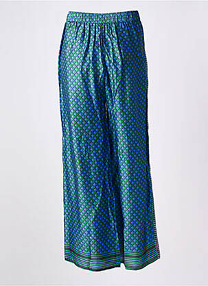Pantalon droit taille élastique bleu LA PETITE ETOILE femme