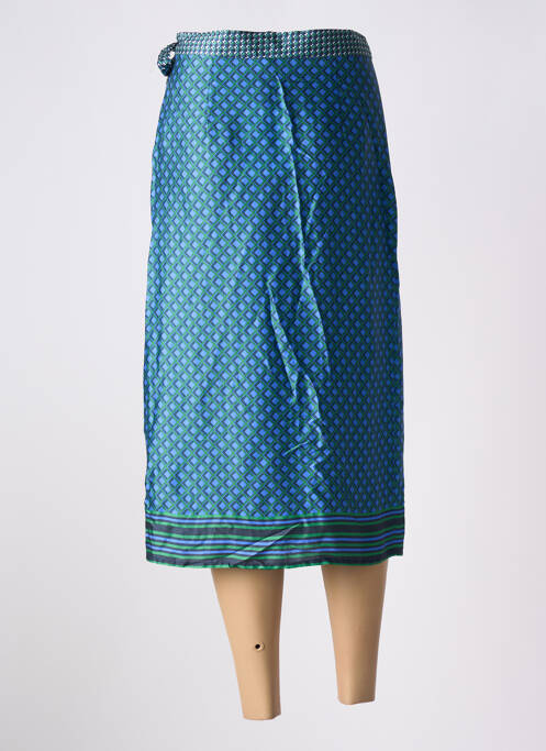 Jupe mi-longue bleu LA PETITE ETOILE pour femme