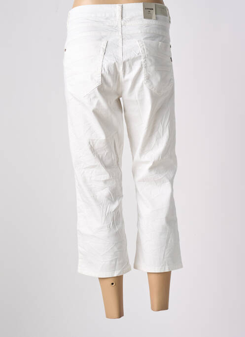 Pantacourt blanc CREAM pour femme