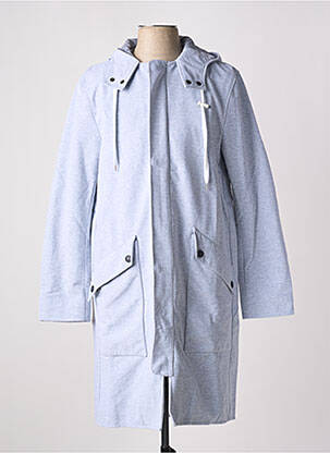 Trench coupe cintrée a capuche gris LAURENCE AIRLINE femme