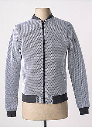 Blouson finition intérieure doublure imprimée gris LAURENCE AIRLINE homme