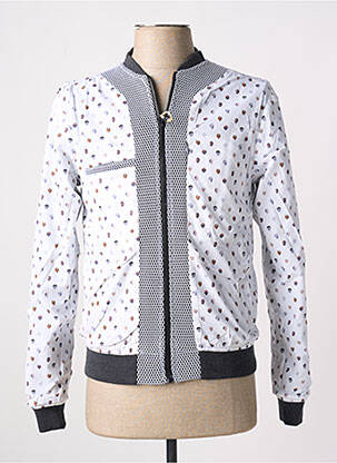 Blouson finition intérieure doublure imprimée gris LAURENCE AIRLINE homme