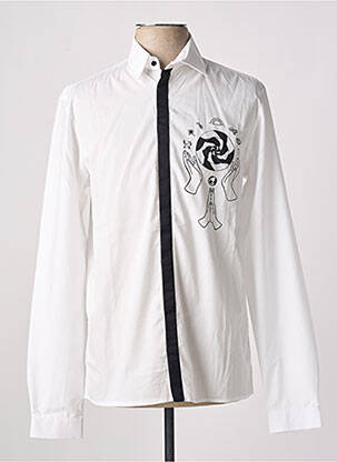 Chemise manches longues manches longues blanc LAURENCE AIRLINE homme