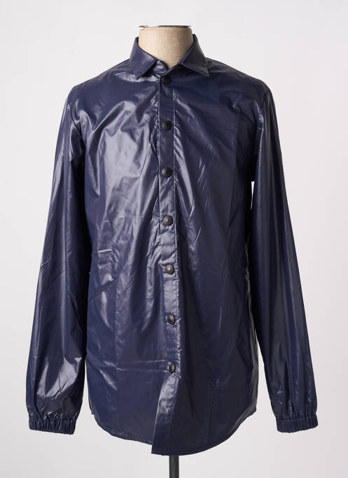 Imperméable manches longues sans capuche bleu LAURENCE AIRLINE femme