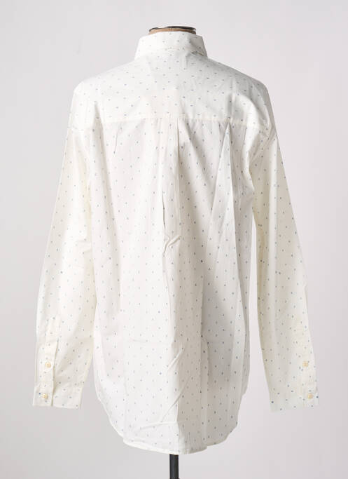 Chemise manches longues imprimé fantaisie beige LAURENCE AIRLINE homme
