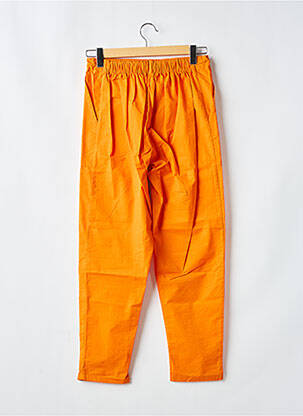 Pantalon droit tissage popeline taille normale orange LAURENCE AIRLINE homme