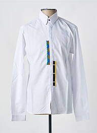 Chemise manches longues manches longues blanc LAURENCE AIRLINE homme