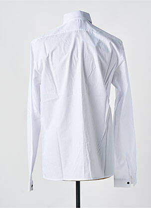 Chemise manches longues manches longues blanc LAURENCE AIRLINE homme