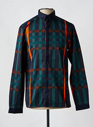 Chemise manches longues manches longues bleu LAURENCE AIRLINE homme