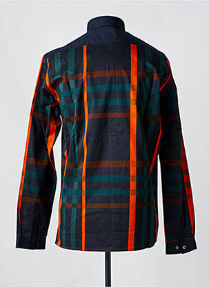 Chemise manches longues manches longues bleu LAURENCE AIRLINE homme