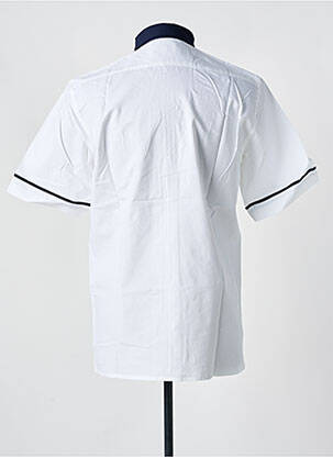 Chemise manches courtes coupe cintrée blanc LAURENCE AIRLINE homme