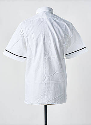Chemise manches courtes coupe droite blanc LAURENCE AIRLINE homme