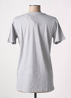 T-shirt sérigraphie manches courtes gris LAURENCE AIRLINE femme