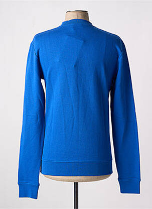 Sweat-shirt stretch manches longues bleu LAURENCE AIRLINE homme