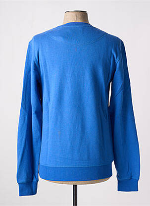 Sweat-shirt stretch manches longues bleu LAURENCE AIRLINE homme
