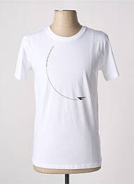 T-shirt coupe cintrée manches courtes blanc LAURENCE AIRLINE homme