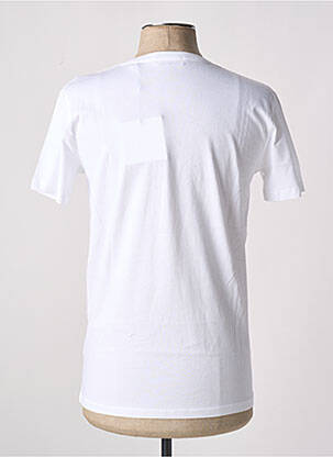 T-shirt bio manches courtes blanc LAURENCE AIRLINE homme