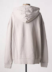 Sweat-shirt à capuche gris LAURENCE AIRLINE pour homme seconde vue