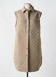 Veste casual poches beige FRED SABATIER femme