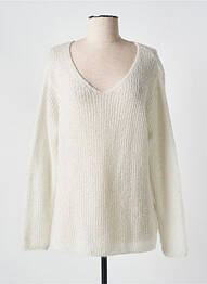 Pull stretch manches longues argent L'ATELIER D'ANNA femme