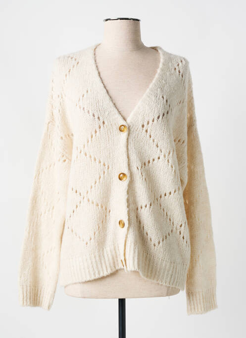 Gilet manches longues beige ÉTYMOLOGIE pour femme