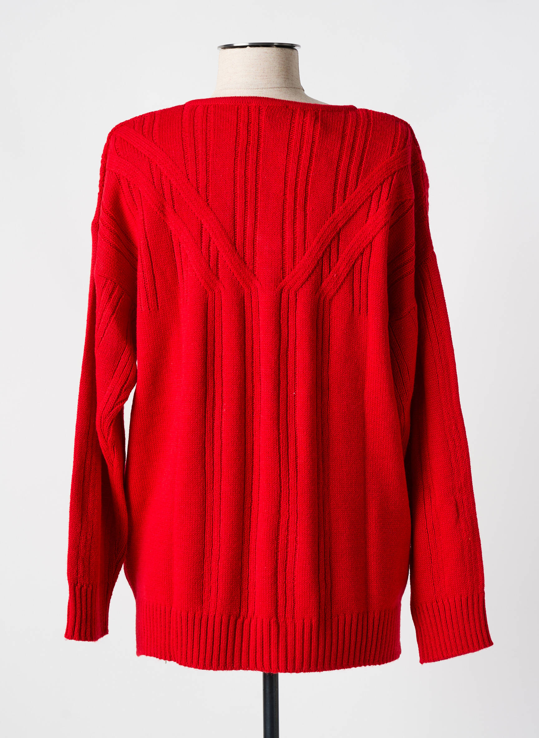 Pulls Rouges Pull Femme Taille 44 Pull Coupe Cintrée Rouge Agathe