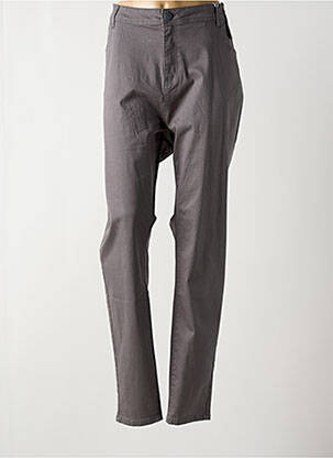 Jeans coupe slim stretch taille normale gris QUATRE VINGT JOURS femme