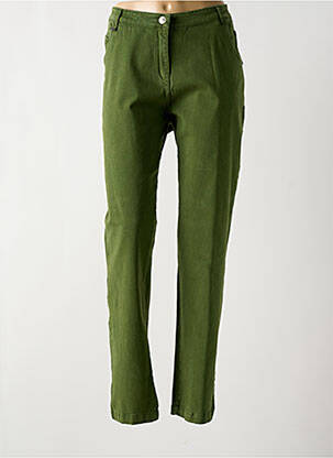 Jeans coupe slim stretch taille normale vert AGATHE & LOUISE femme
