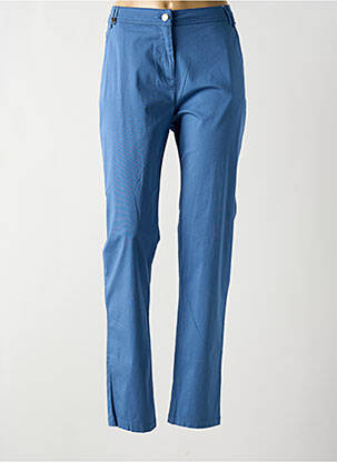 Pantalon slim taille élastique taille normale bleu AGATHE & LOUISE femme