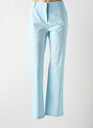 Pantalon chino tissage popeline taille normale bleu ÉTYMOLOGIE femme