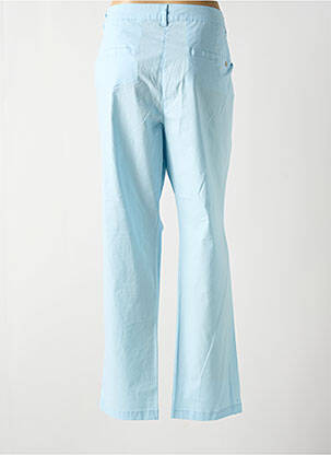 Pantalon chino tissage popeline taille normale bleu ÉTYMOLOGIE femme
