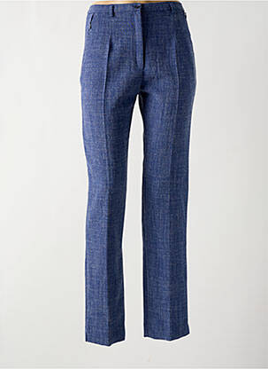 Pantalon slim stretch taille haute bleu FRANCE RIVOIRE femme