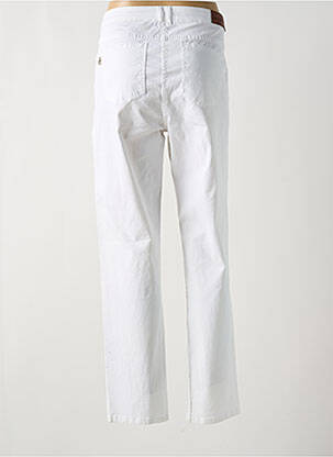 Pantalon slim tissage popeline taille normale blanc AGATHE & LOUISE femme