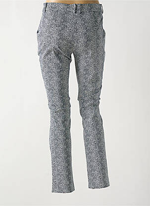 Pantalon chino tissage popeline taille normale bleu ÉTYMOLOGIE femme
