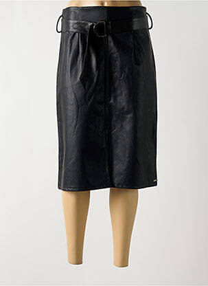 Jupe mi-longue taille à pinces noir FRED SABATIER femme