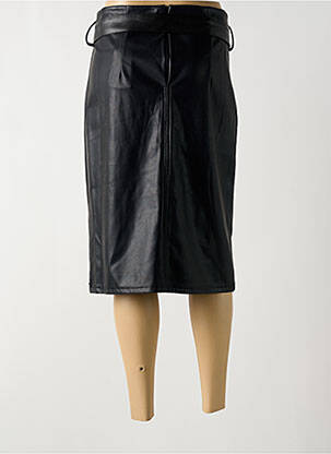 Jupe mi-longue taille à pinces noir FRED SABATIER femme