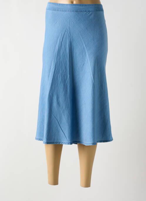 Jupe mi-longue bleu ÉTYMOLOGIE pour femme